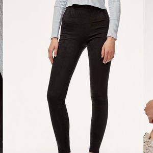 ARITZIA VEGAN SUEDE LEGGINGS